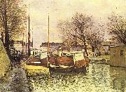 Alfred Sisley Saint-Martin in Paris oil painting